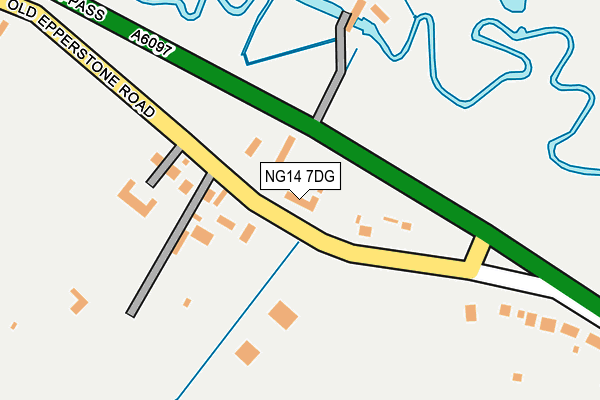 NG14 7DG map - OS OpenMap – Local (Ordnance Survey) NG14 7DG map - OS OpenMap – Local (Ordnance Survey)