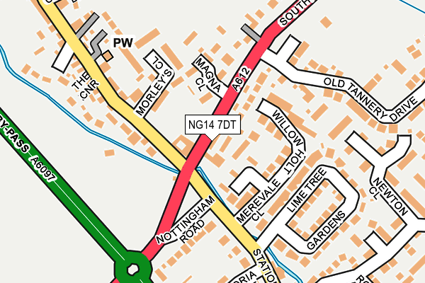 NG14 7DT map - OS OpenMap – Local (Ordnance Survey) NG14 7DT map - OS OpenMap – Local (Ordnance Survey)