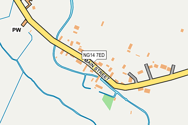 NG14 7ED map - OS OpenMap – Local (Ordnance Survey)