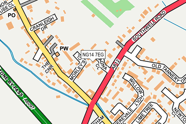 NG14 7EG map - OS OpenMap – Local (Ordnance Survey) NG14 7EG map - OS OpenMap – Local (Ordnance Survey)