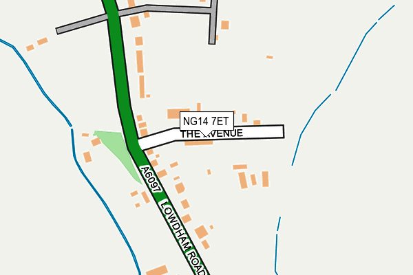 NG14 7ET map - OS OpenMap – Local (Ordnance Survey) NG14 7ET map - OS OpenMap – Local (Ordnance Survey)