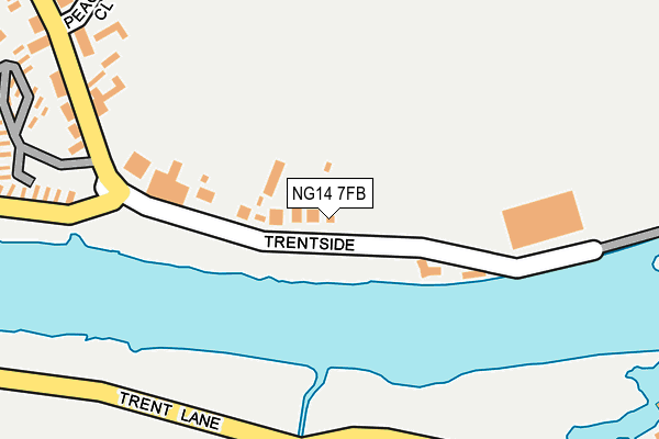 NG14 7FB map - OS OpenMap – Local (Ordnance Survey) NG14 7FB map - OS OpenMap – Local (Ordnance Survey)