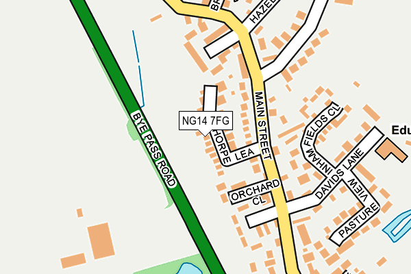 NG14 7FG map - OS OpenMap – Local (Ordnance Survey) NG14 7FG map - OS OpenMap – Local (Ordnance Survey)