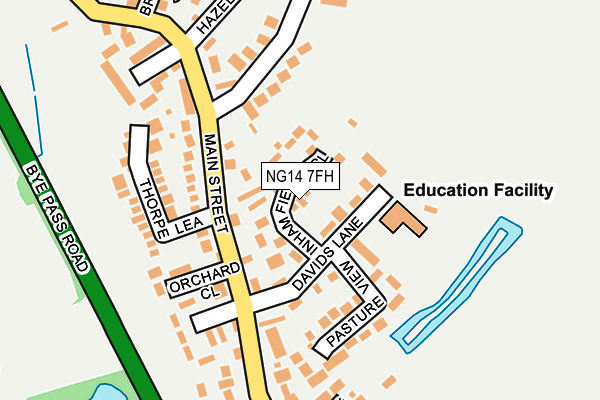 NG14 7FH map - OS OpenMap – Local (Ordnance Survey) NG14 7FH map - OS OpenMap – Local (Ordnance Survey)