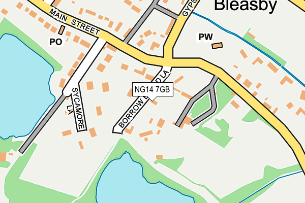 NG14 7GB map - OS OpenMap – Local (Ordnance Survey) NG14 7GB map - OS OpenMap – Local (Ordnance Survey)