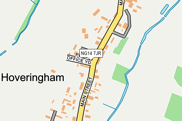NG14 7JR map - OS OpenMap – Local (Ordnance Survey) NG14 7JR map - OS OpenMap – Local (Ordnance Survey)