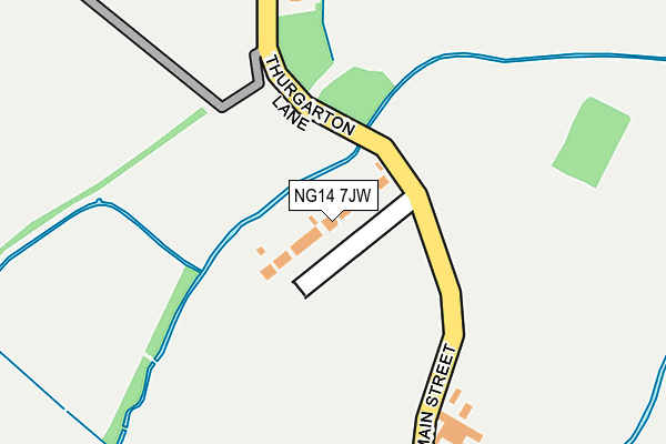 NG14 7JW map - OS OpenMap – Local (Ordnance Survey) NG14 7JW map - OS OpenMap – Local (Ordnance Survey)