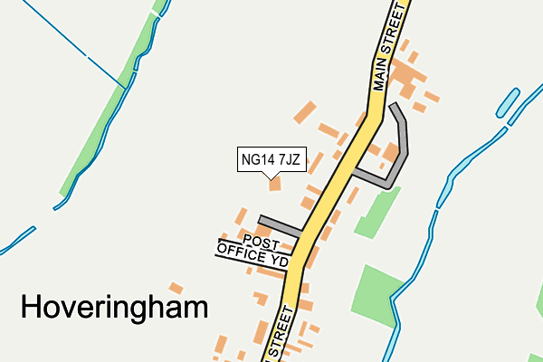 NG14 7JZ map - OS OpenMap – Local (Ordnance Survey) NG14 7JZ map - OS OpenMap – Local (Ordnance Survey)