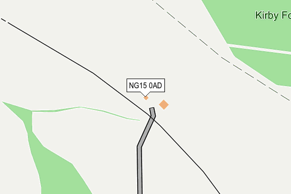 NG15 0AD map - OS OpenMap – Local (Ordnance Survey) NG15 0AD map - OS OpenMap – Local (Ordnance Survey)