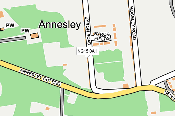 NG15 0AH map - OS OpenMap – Local (Ordnance Survey) NG15 0AH map - OS OpenMap – Local (Ordnance Survey)