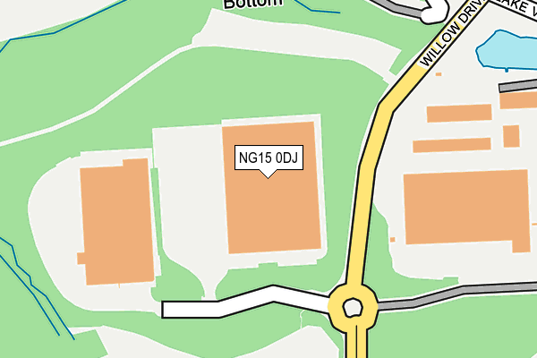 NG15 0DJ map - OS OpenMap – Local (Ordnance Survey) NG15 0DJ map - OS OpenMap – Local (Ordnance Survey)
