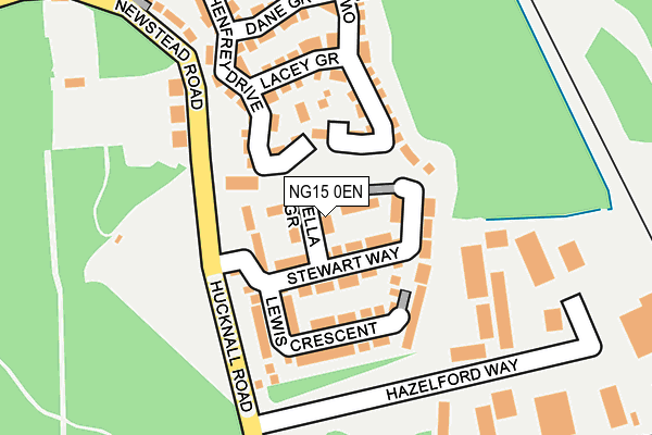 NG15 0EN map - OS OpenMap – Local (Ordnance Survey) NG15 0EN map - OS OpenMap – Local (Ordnance Survey)