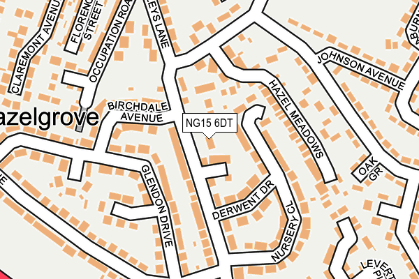 NG15 6DT map - OS OpenMap – Local (Ordnance Survey) NG15 6DT map - OS OpenMap – Local (Ordnance Survey)