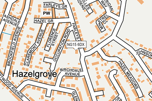 NG15 6DX map - OS OpenMap – Local (Ordnance Survey) NG15 6DX map - OS OpenMap – Local (Ordnance Survey)