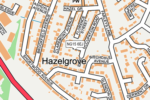 NG15 6EJ map - OS OpenMap – Local (Ordnance Survey) NG15 6EJ map - OS OpenMap – Local (Ordnance Survey)
