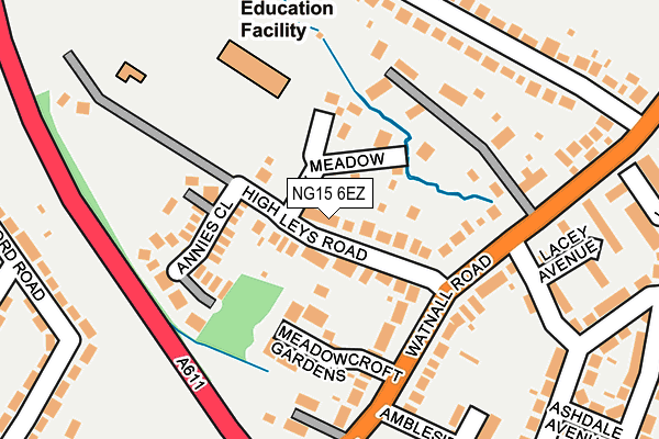 NG15 6EZ map - OS OpenMap – Local (Ordnance Survey) NG15 6EZ map - OS OpenMap – Local (Ordnance Survey)