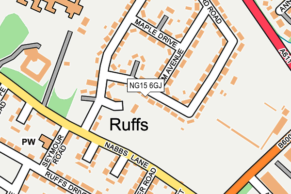 NG15 6GJ map - OS OpenMap – Local (Ordnance Survey) NG15 6GJ map - OS OpenMap – Local (Ordnance Survey)