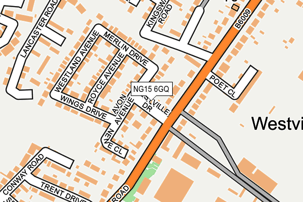 NG15 6GQ map - OS OpenMap – Local (Ordnance Survey) NG15 6GQ map - OS OpenMap – Local (Ordnance Survey)