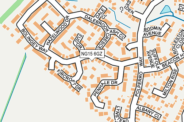 NG15 6GZ map - OS OpenMap – Local (Ordnance Survey) NG15 6GZ map - OS OpenMap – Local (Ordnance Survey)