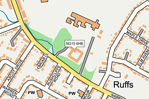 NG15 6HB map - OS OpenMap – Local (Ordnance Survey) NG15 6HB map - OS OpenMap – Local (Ordnance Survey)