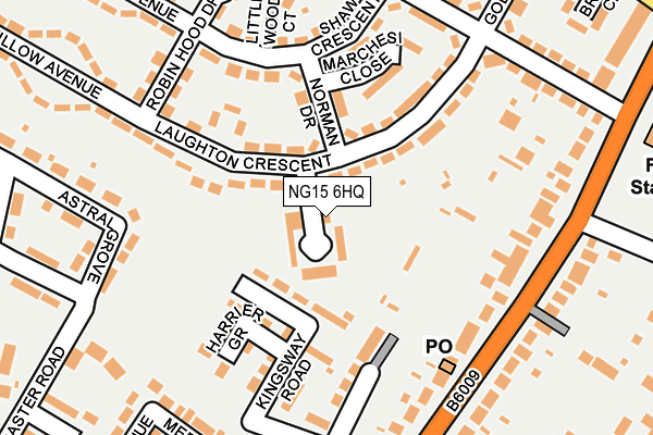 NG15 6HQ map - OS OpenMap – Local (Ordnance Survey) NG15 6HQ map - OS OpenMap – Local (Ordnance Survey)