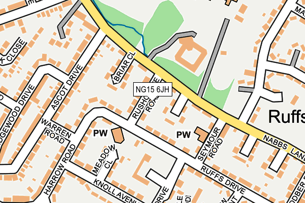 NG15 6JH map - OS OpenMap – Local (Ordnance Survey) NG15 6JH map - OS OpenMap – Local (Ordnance Survey)
