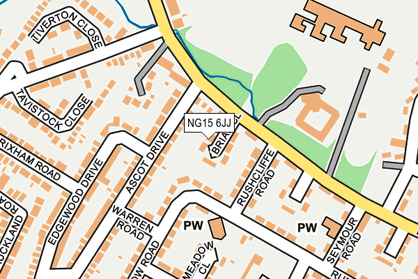 NG15 6JJ map - OS OpenMap – Local (Ordnance Survey) NG15 6JJ map - OS OpenMap – Local (Ordnance Survey)