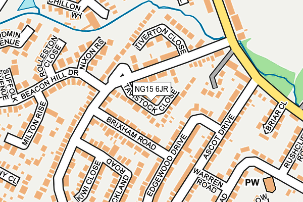 NG15 6JR map - OS OpenMap – Local (Ordnance Survey) NG15 6JR map - OS OpenMap – Local (Ordnance Survey)