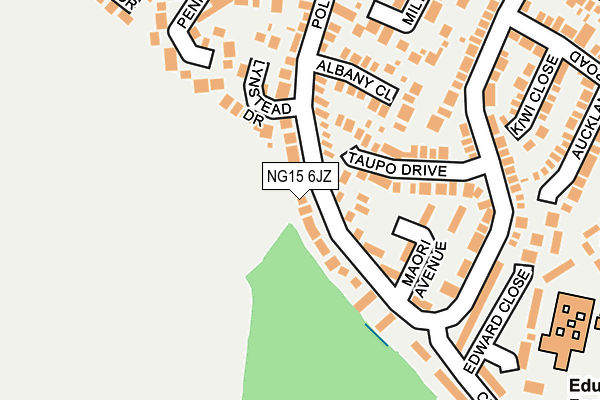 NG15 6JZ map - OS OpenMap – Local (Ordnance Survey) NG15 6JZ map - OS OpenMap – Local (Ordnance Survey)