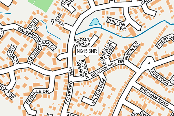 NG15 6NR map - OS OpenMap – Local (Ordnance Survey) NG15 6NR map - OS OpenMap – Local (Ordnance Survey)