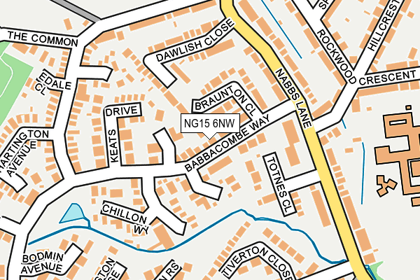 NG15 6NW map - OS OpenMap – Local (Ordnance Survey) NG15 6NW map - OS OpenMap – Local (Ordnance Survey)