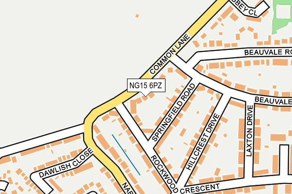 NG15 6PZ map - OS OpenMap – Local (Ordnance Survey) NG15 6PZ map - OS OpenMap – Local (Ordnance Survey)