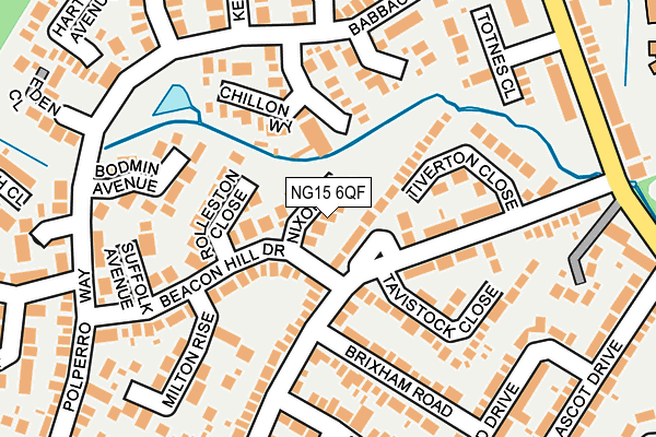 NG15 6QF map - OS OpenMap – Local (Ordnance Survey) NG15 6QF map - OS OpenMap – Local (Ordnance Survey)