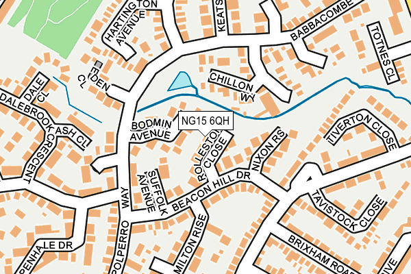 NG15 6QH map - OS OpenMap – Local (Ordnance Survey) NG15 6QH map - OS OpenMap – Local (Ordnance Survey)