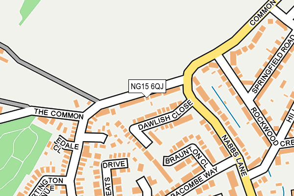 NG15 6QJ map - OS OpenMap – Local (Ordnance Survey) NG15 6QJ map - OS OpenMap – Local (Ordnance Survey)