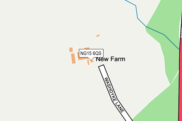 NG15 6QS map - OS OpenMap – Local (Ordnance Survey) NG15 6QS map - OS OpenMap – Local (Ordnance Survey)