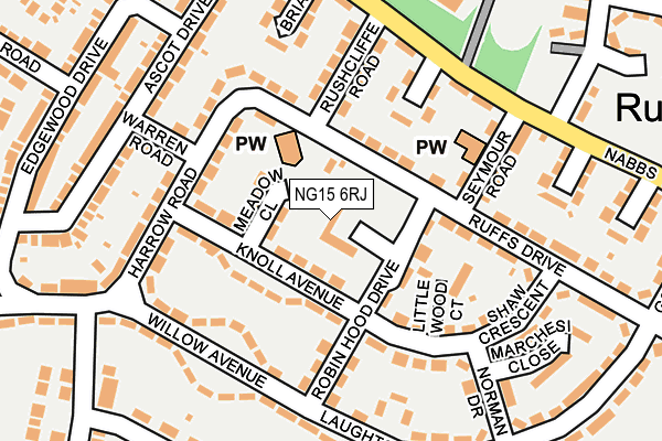 NG15 6RJ map - OS OpenMap – Local (Ordnance Survey) NG15 6RJ map - OS OpenMap – Local (Ordnance Survey)
