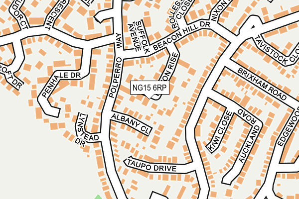 NG15 6RP map - OS OpenMap – Local (Ordnance Survey) NG15 6RP map - OS OpenMap – Local (Ordnance Survey)
