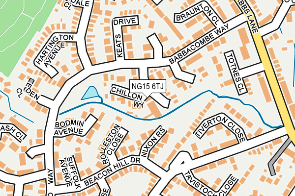 NG15 6TJ map - OS OpenMap – Local (Ordnance Survey) NG15 6TJ map - OS OpenMap – Local (Ordnance Survey)