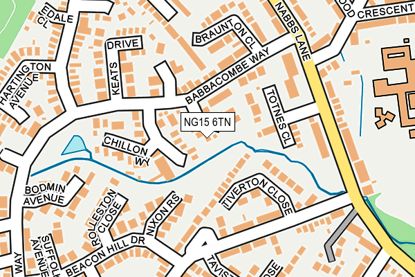 NG15 6TN map - OS OpenMap – Local (Ordnance Survey) NG15 6TN map - OS OpenMap – Local (Ordnance Survey)