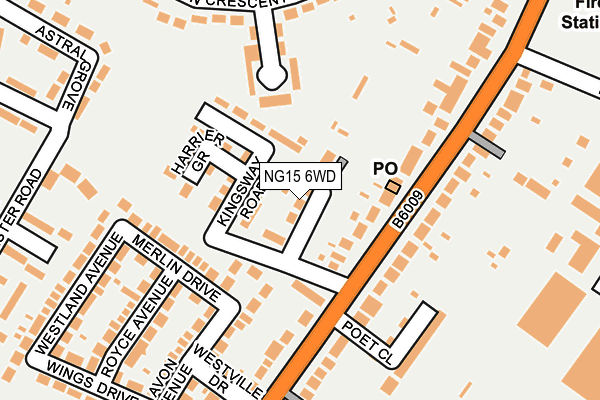 NG15 6WD map - OS OpenMap – Local (Ordnance Survey) NG15 6WD map - OS OpenMap – Local (Ordnance Survey)