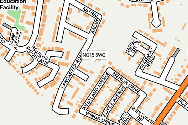 NG15 6WG map - OS OpenMap – Local (Ordnance Survey) NG15 6WG map - OS OpenMap – Local (Ordnance Survey)