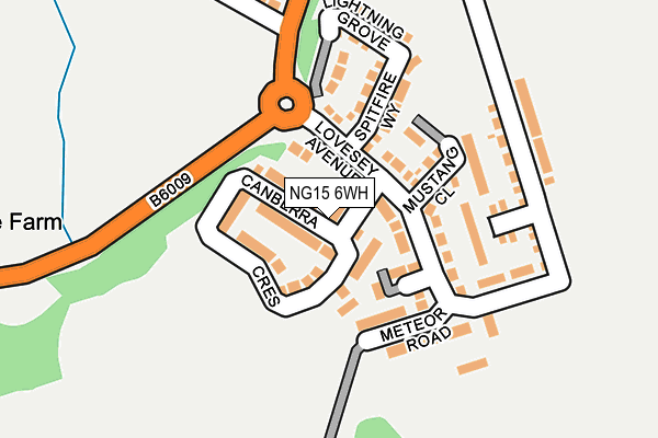 NG15 6WH map - OS OpenMap – Local (Ordnance Survey) NG15 6WH map - OS OpenMap – Local (Ordnance Survey)