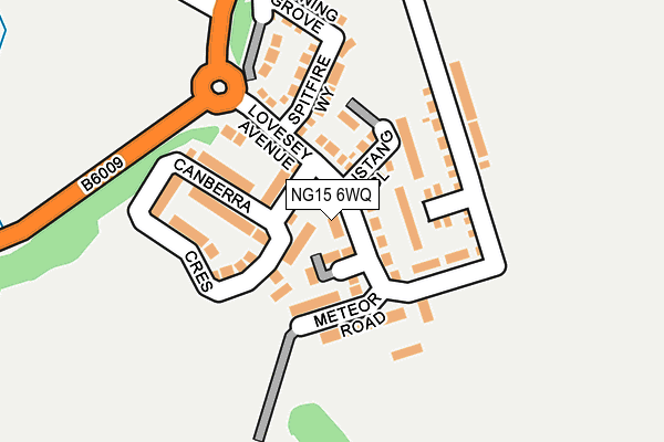 NG15 6WQ map - OS OpenMap – Local (Ordnance Survey) NG15 6WQ map - OS OpenMap – Local (Ordnance Survey)
