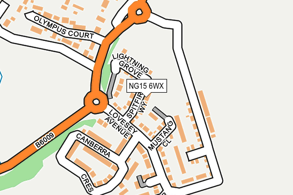 NG15 6WX map - OS OpenMap – Local (Ordnance Survey) NG15 6WX map - OS OpenMap – Local (Ordnance Survey)