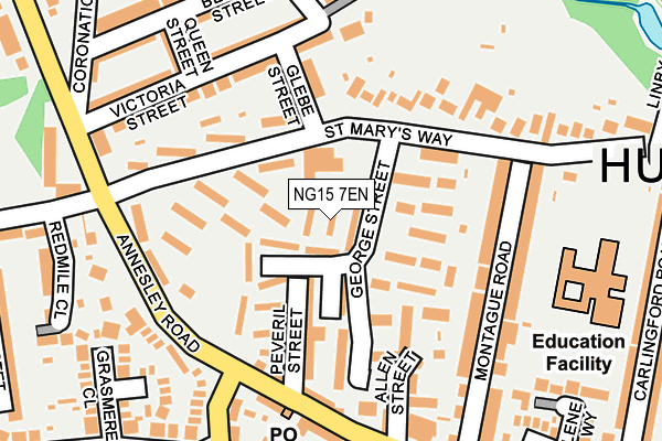 NG15 7EN map - OS OpenMap – Local (Ordnance Survey) NG15 7EN map - OS OpenMap – Local (Ordnance Survey)