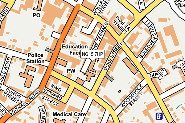 NG15 7HP map - OS OpenMap – Local (Ordnance Survey) NG15 7HP map - OS OpenMap – Local (Ordnance Survey)