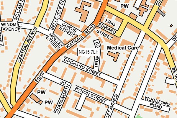 NG15 7LH map - OS OpenMap – Local (Ordnance Survey) NG15 7LH map - OS OpenMap – Local (Ordnance Survey)