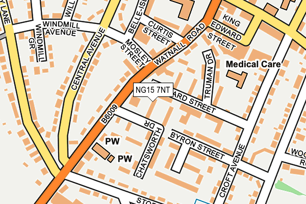 NG15 7NT map - OS OpenMap – Local (Ordnance Survey) NG15 7NT map - OS OpenMap – Local (Ordnance Survey)