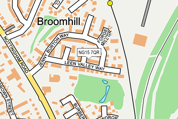 NG15 7QR map - OS OpenMap – Local (Ordnance Survey)